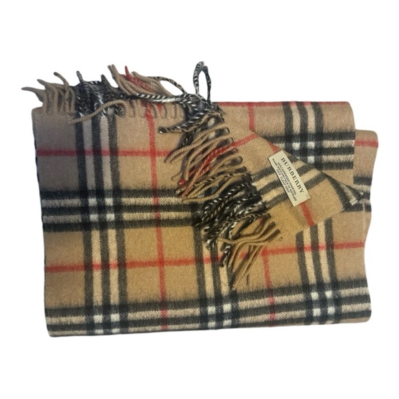 Burberry Accessories - BURBERRY Check cashmere/wool scarf